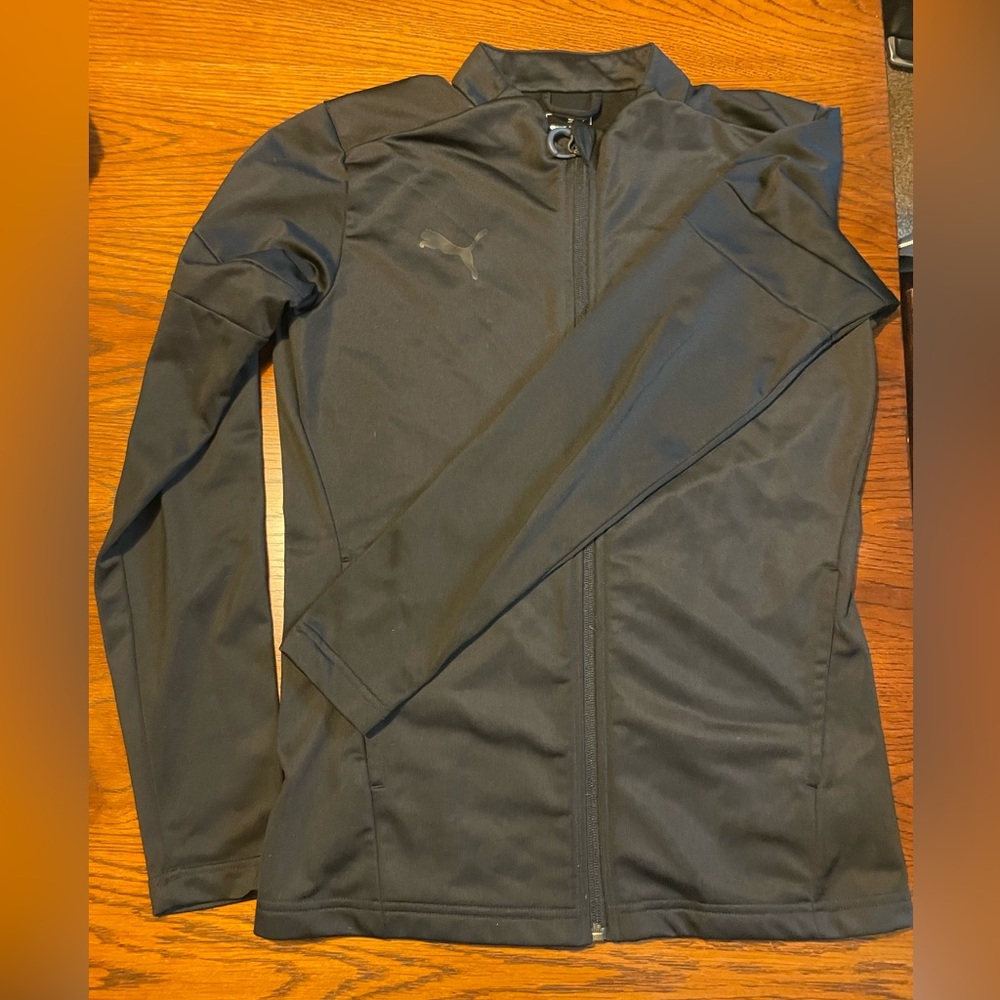 PUMA- men’s black track jacket